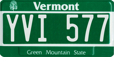 VT license plate YVI577
