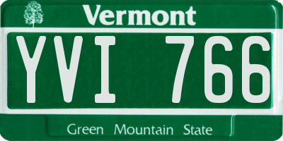 VT license plate YVI766