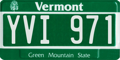 VT license plate YVI971