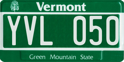 VT license plate YVL050