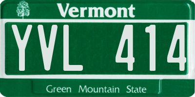 VT license plate YVL414