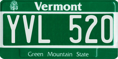 VT license plate YVL520