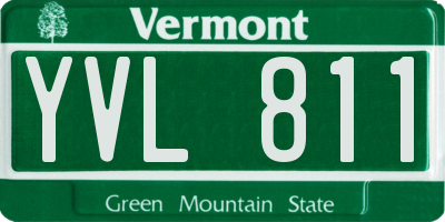 VT license plate YVL811