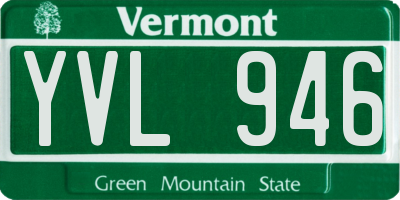 VT license plate YVL946