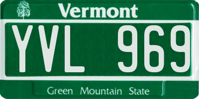 VT license plate YVL969