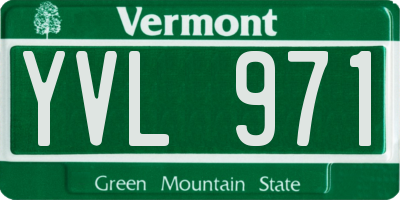 VT license plate YVL971