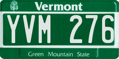 VT license plate YVM276
