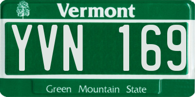 VT license plate YVN169