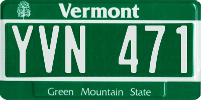 VT license plate YVN471