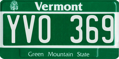 VT license plate YVO369
