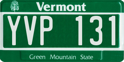 VT license plate YVP131