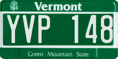 VT license plate YVP148