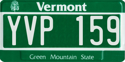 VT license plate YVP159