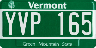 VT license plate YVP165