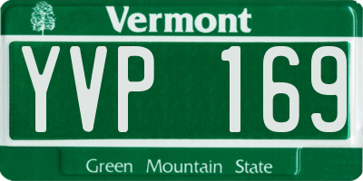 VT license plate YVP169