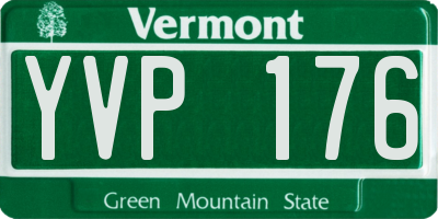 VT license plate YVP176