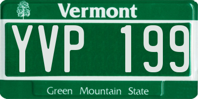 VT license plate YVP199