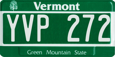 VT license plate YVP272