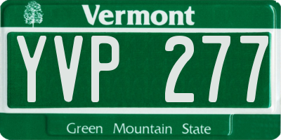 VT license plate YVP277