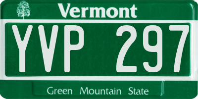 VT license plate YVP297