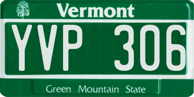 VT license plate YVP306