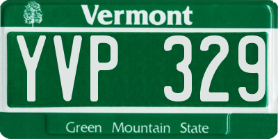 VT license plate YVP329