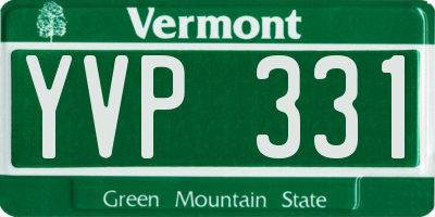 VT license plate YVP331