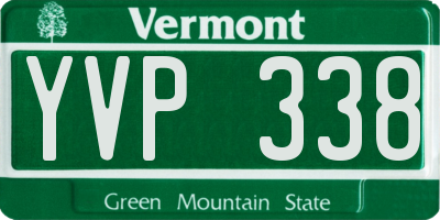 VT license plate YVP338