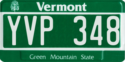 VT license plate YVP348