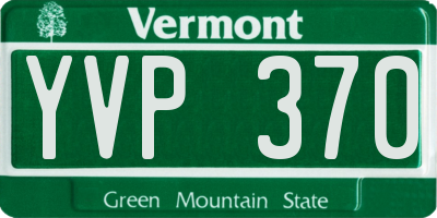 VT license plate YVP370