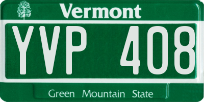 VT license plate YVP408