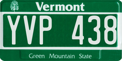 VT license plate YVP438