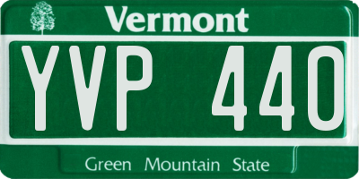 VT license plate YVP440