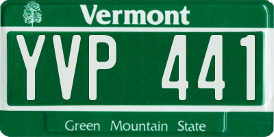 VT license plate YVP441