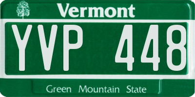 VT license plate YVP448