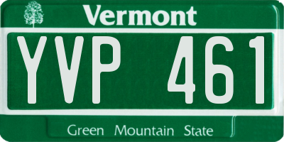 VT license plate YVP461