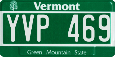 VT license plate YVP469