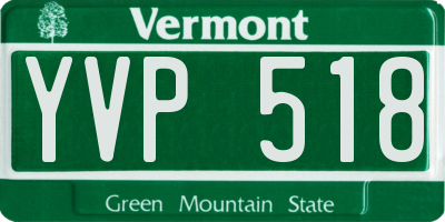 VT license plate YVP518
