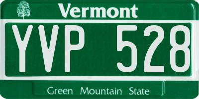 VT license plate YVP528