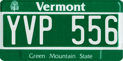 VT license plate YVP556