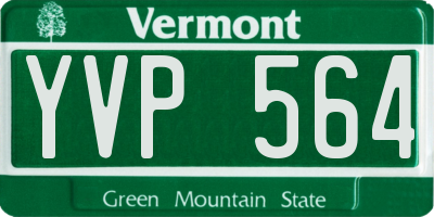 VT license plate YVP564