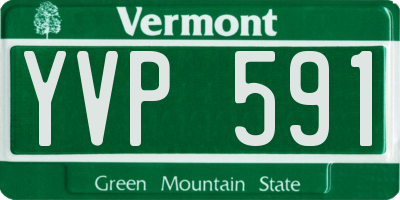 VT license plate YVP591