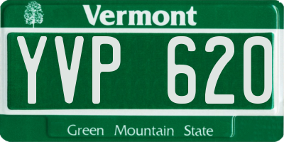VT license plate YVP620