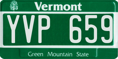 VT license plate YVP659