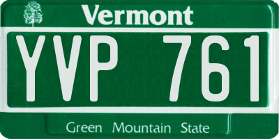 VT license plate YVP761