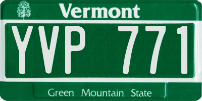 VT license plate YVP771