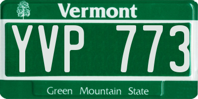 VT license plate YVP773