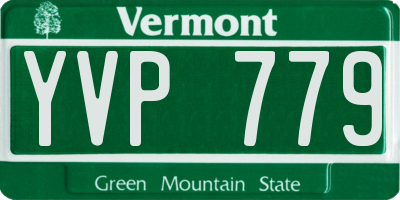 VT license plate YVP779