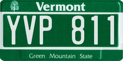 VT license plate YVP811