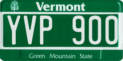 VT license plate YVP900